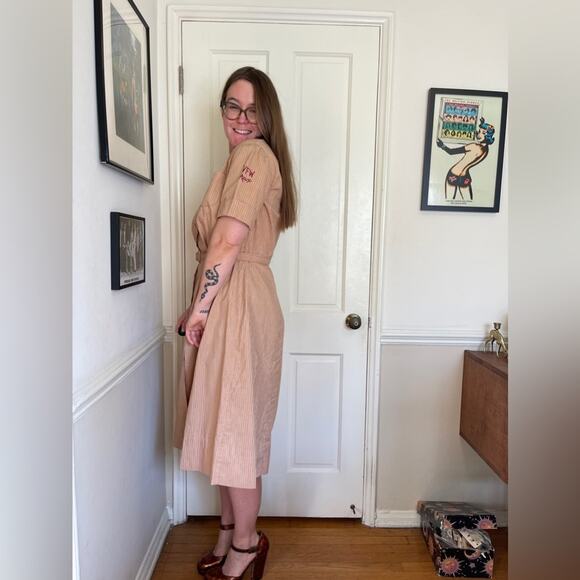 Vintage Dresses & Skirts - 60s Vintage Veterans of Foreign Wars Uniform Dress